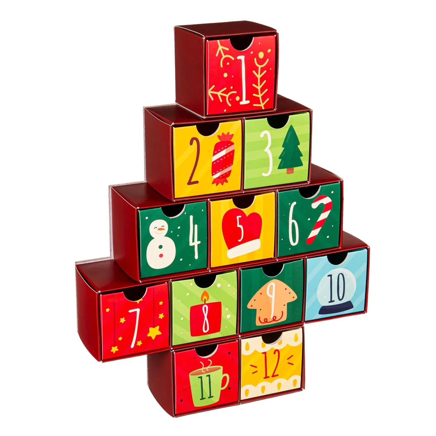 Plow & Hearth Gourmet Snacks & Nuts>12 Days of Christmas Hot Chocolate Bomb Tree
