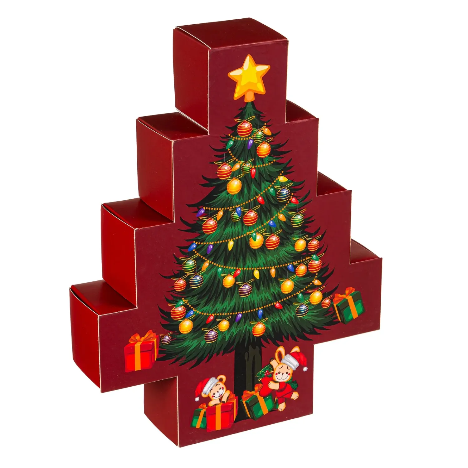 Plow & Hearth Gourmet Snacks & Nuts>12 Days of Christmas Hot Chocolate Bomb Tree