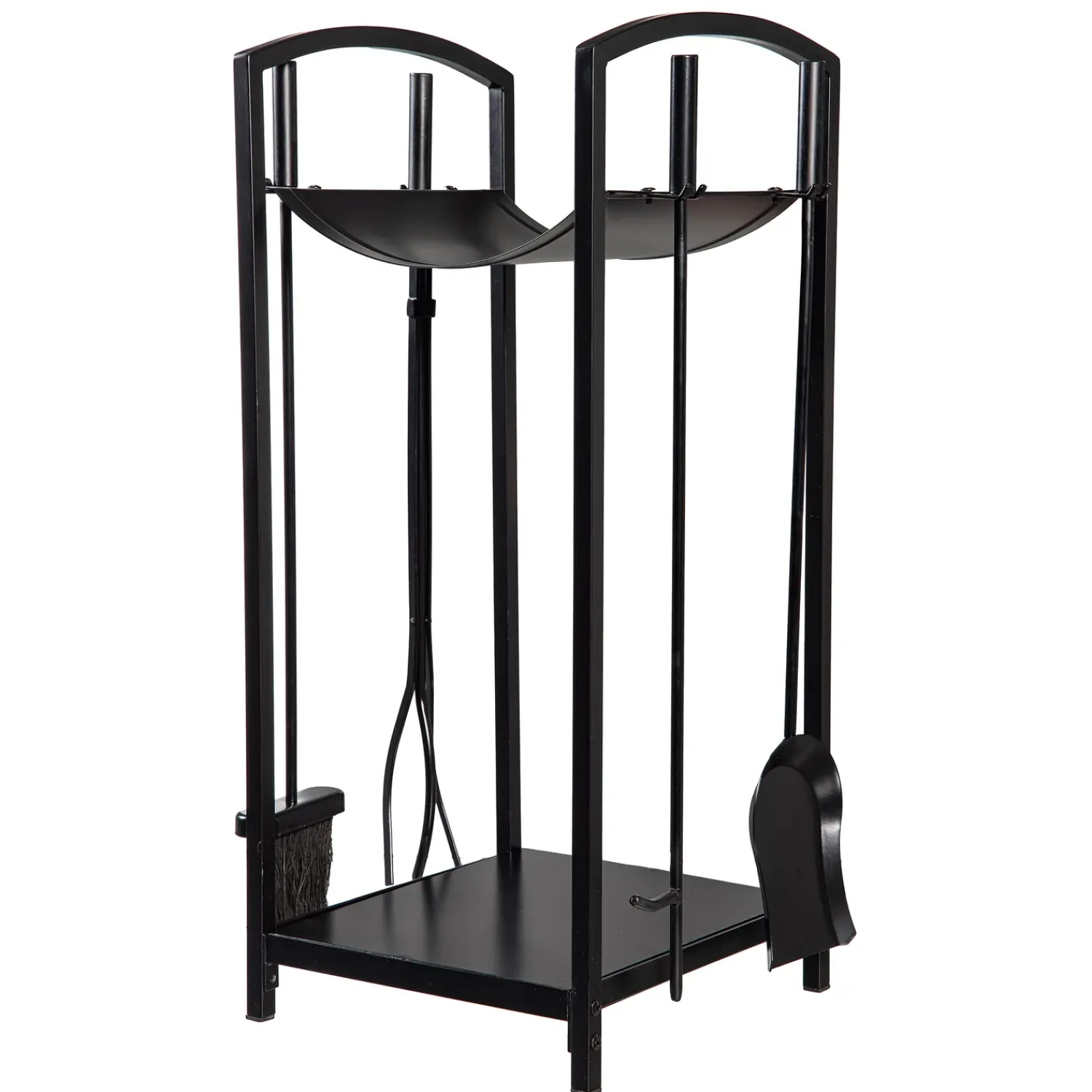 Plow & Hearth Fireplace Tool Sets>5 Piece Wood Bin and Fireplace Toolset