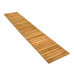 Plow & Hearth Garden Fencing & Edging|Pathways & Stepping Stones>8' Portable Roll-Out Straight Hardwood Pathway