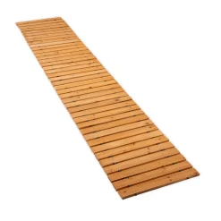 Plow & Hearth Garden Fencing & Edging|Pathways & Stepping Stones>6' Portable Roll-Out Straight Hardwood Pathway