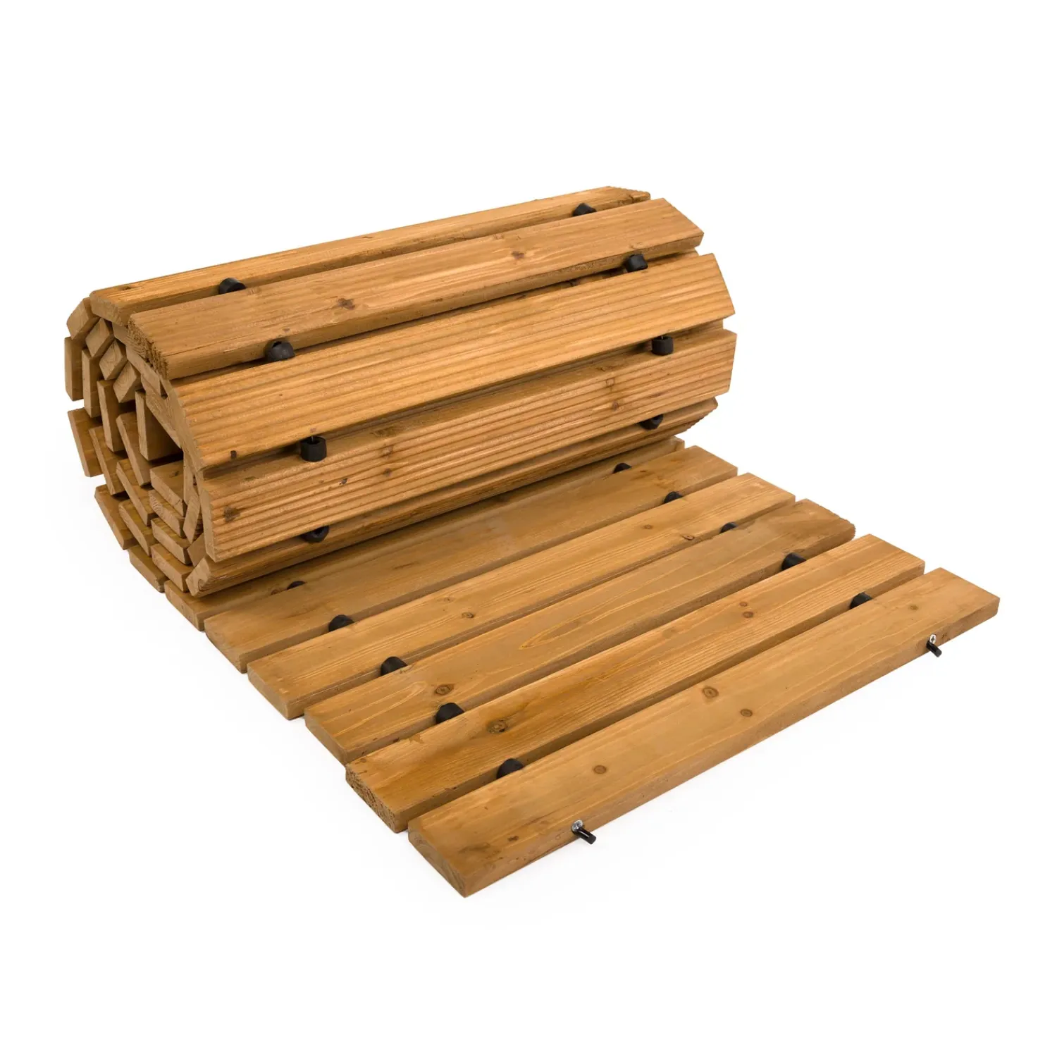 Plow & Hearth Garden Fencing & Edging|Pathways & Stepping Stones>6' Portable Roll-Out Straight Hardwood Pathway