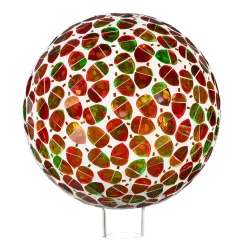 Plow & Hearth Gazing Balls>Acorns Mosaic Gazing Ball, 10"