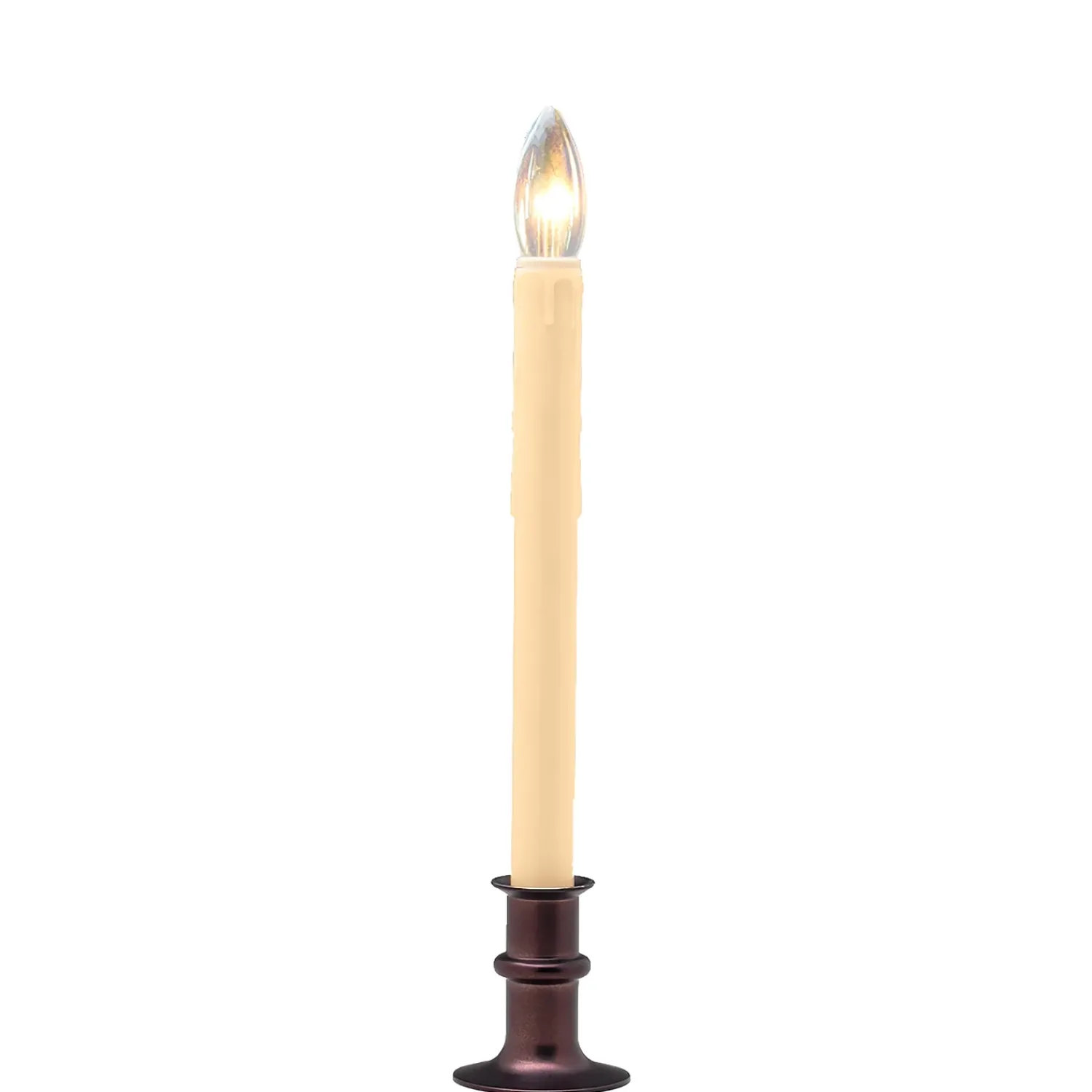 Plow & Hearth Candles & Lanterns|Lighted Accents>Adjustable Window Candle with Timer, Set of 4