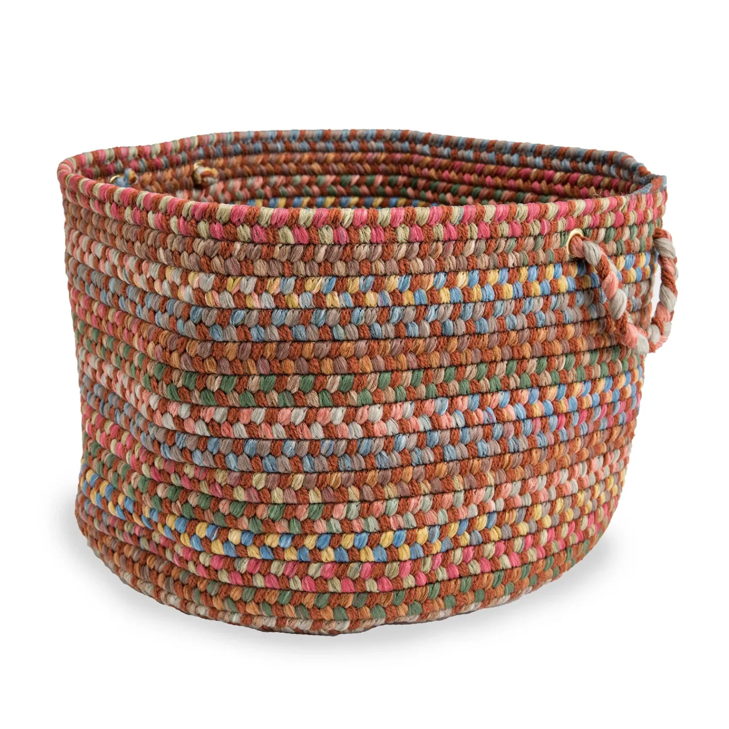 Plow & Hearth Chests & Storage Cabinets|Canisters & Storage>Afton Mountain Indoor/Outdoor Polypropylene Braided Basket with Handles