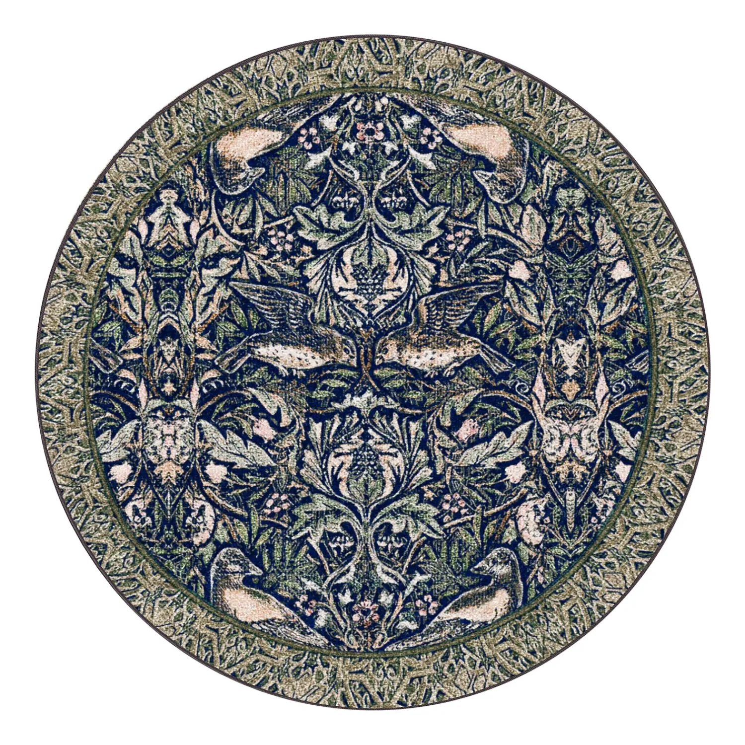 Plow & Hearth Area Rugs>Aidan EnduraStran® Rug, 7'7" Round Gold