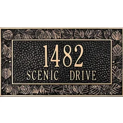 Plow & Hearth Address Signs & Wall Plaques>American-Made Personalized Aspen Address Plaque In Cast Aluminum