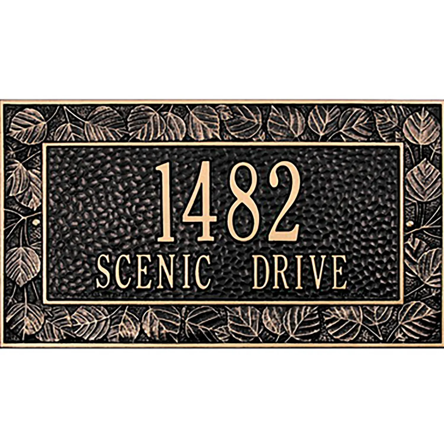 Plow & Hearth Address Signs & Wall Plaques>American-Made Personalized Aspen Address Plaque In Cast Aluminum