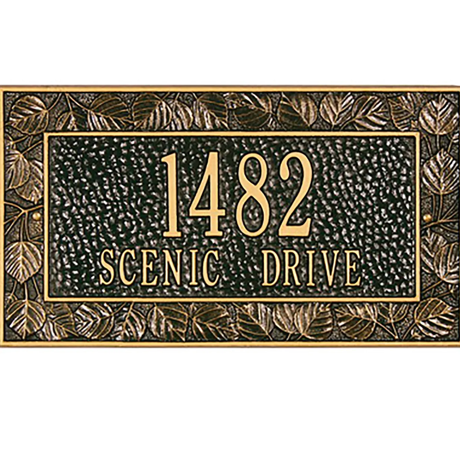 Plow & Hearth Address Signs & Wall Plaques>American-Made Personalized Aspen Address Plaque In Cast Aluminum