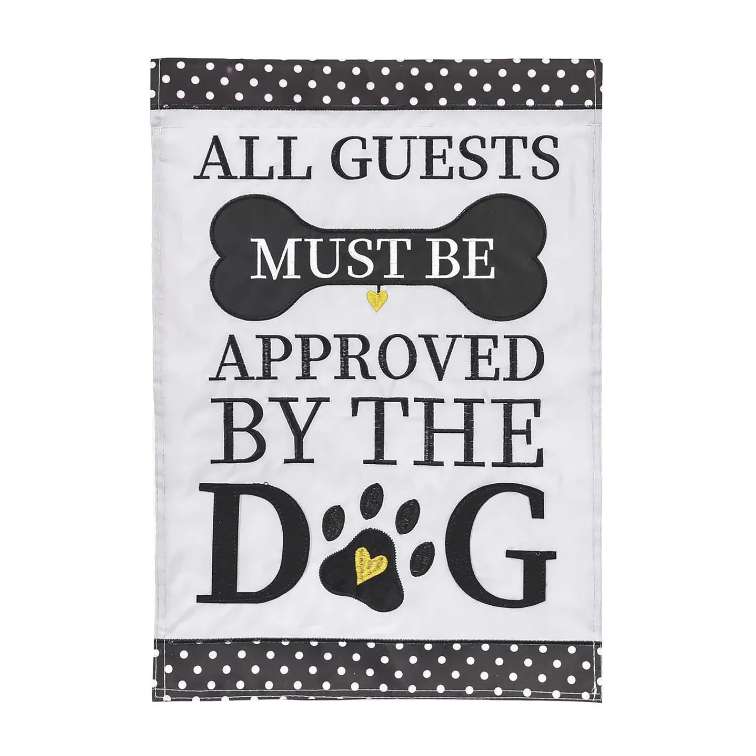 Plow & Hearth Garden Flags>Approved by the Dog Applique Garden Flag