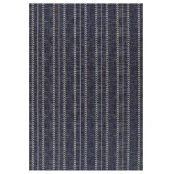 Plow & Hearth Area Rugs>Arabella Stripe Polypropylene Rug, 2'7" x 7'6" Runner Navy
