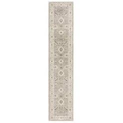 Plow & Hearth Area Rugs>Ashland Daybreak Synthetic Blend Indoor Border Runner, 2'3" x 8' Beige