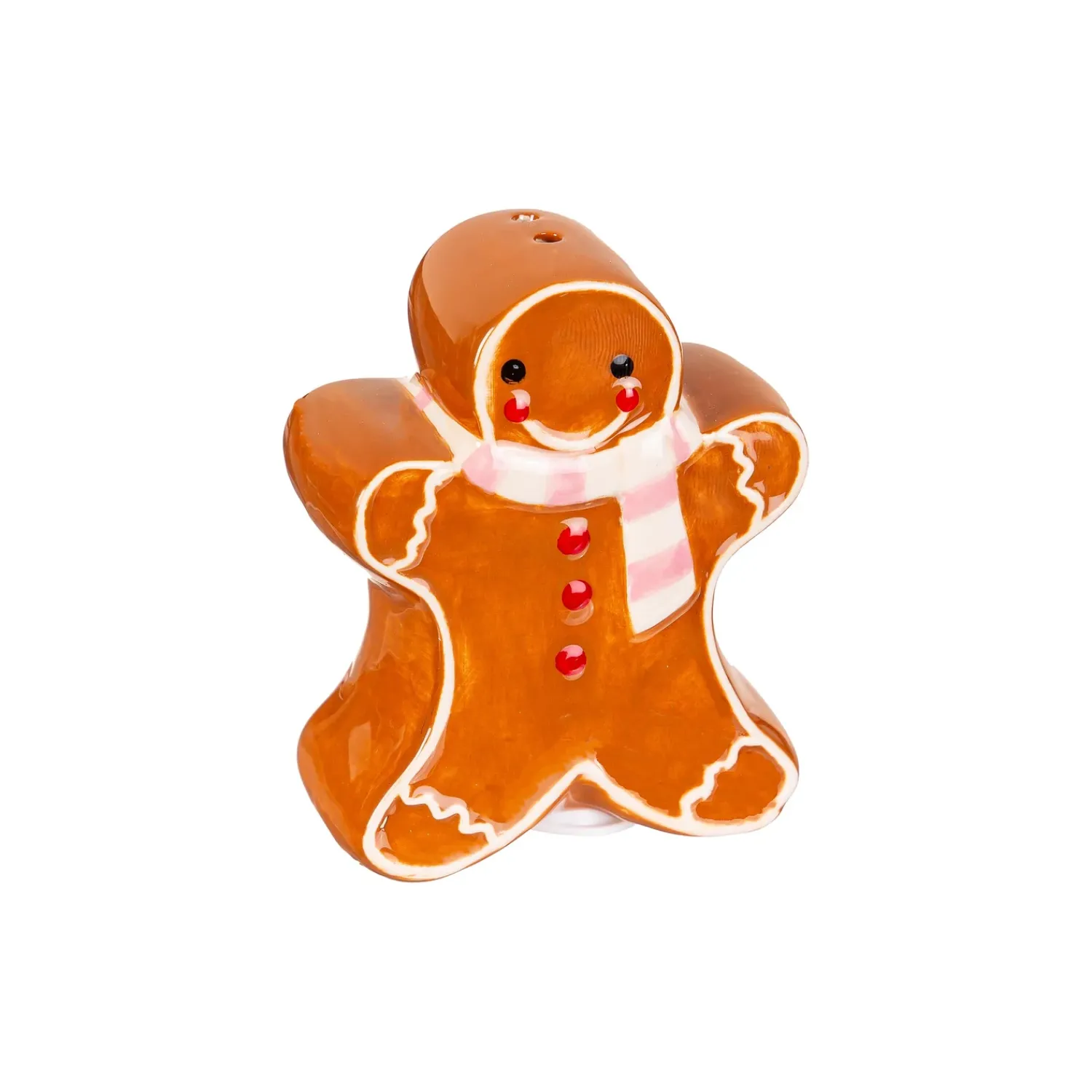 Plow & Hearth Salt & Pepper Shakers>Baking Spirits Bright Salt and Pepper Shaker Ceramic Gingerbread, Set