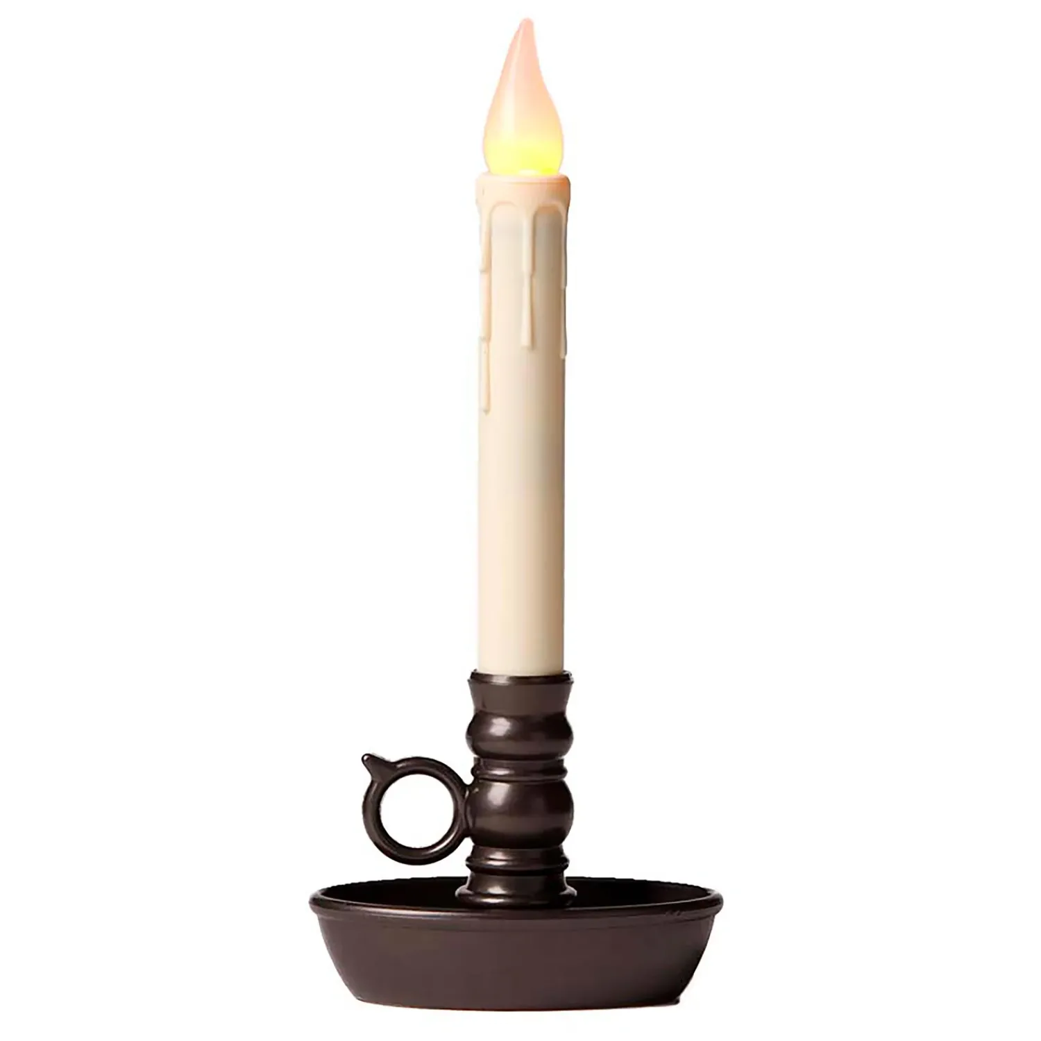 Plow & Hearth Candles & Lanterns>Battery-Operated Colonial Window Candle Bronze