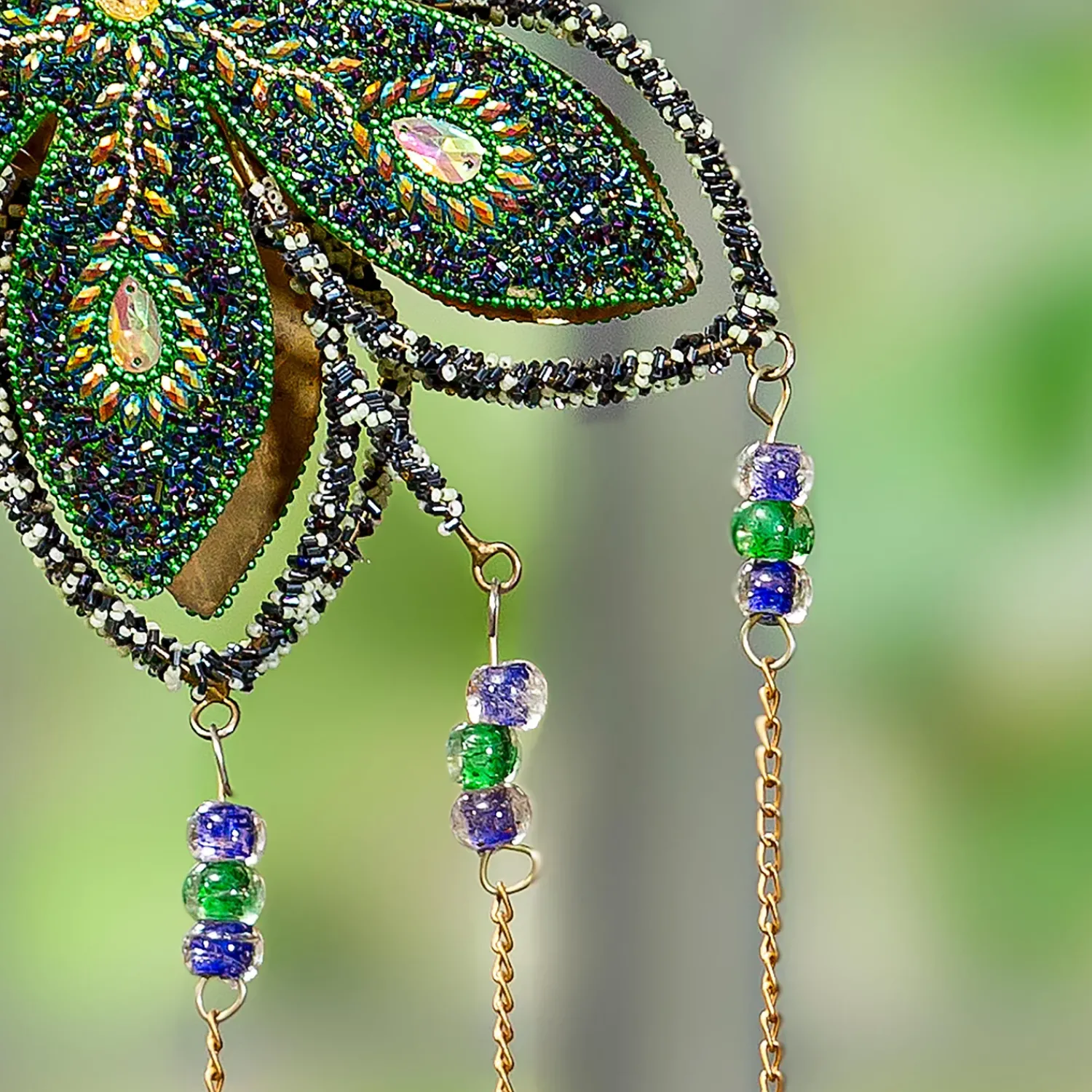 Plow & Hearth Wind Chimes & Mobiles>Beaded Flower Wind Chime