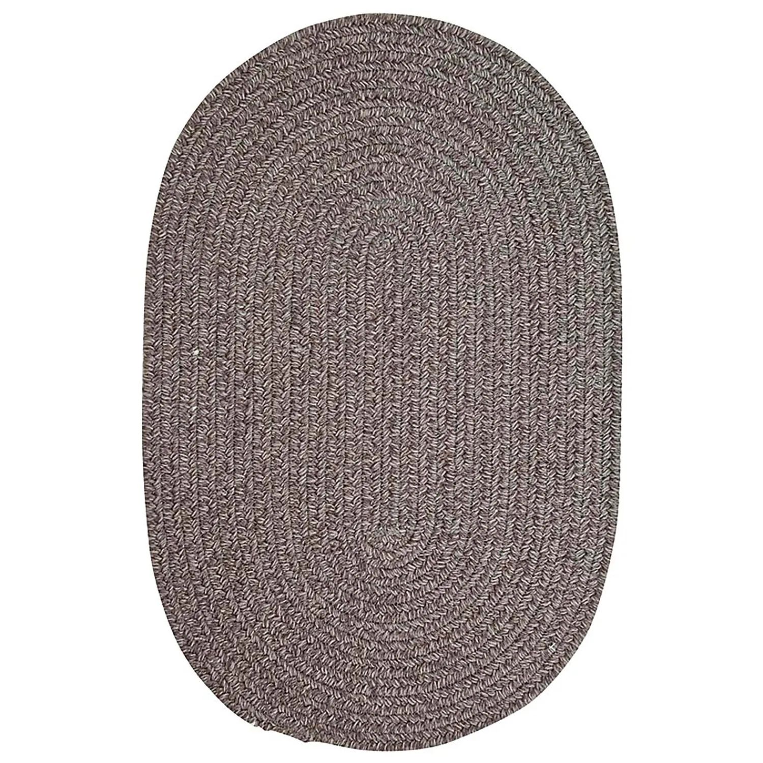 Plow & Hearth Area Rugs>Bear Creek Oval Braided Wool Blend Rug, 2' x 3'
