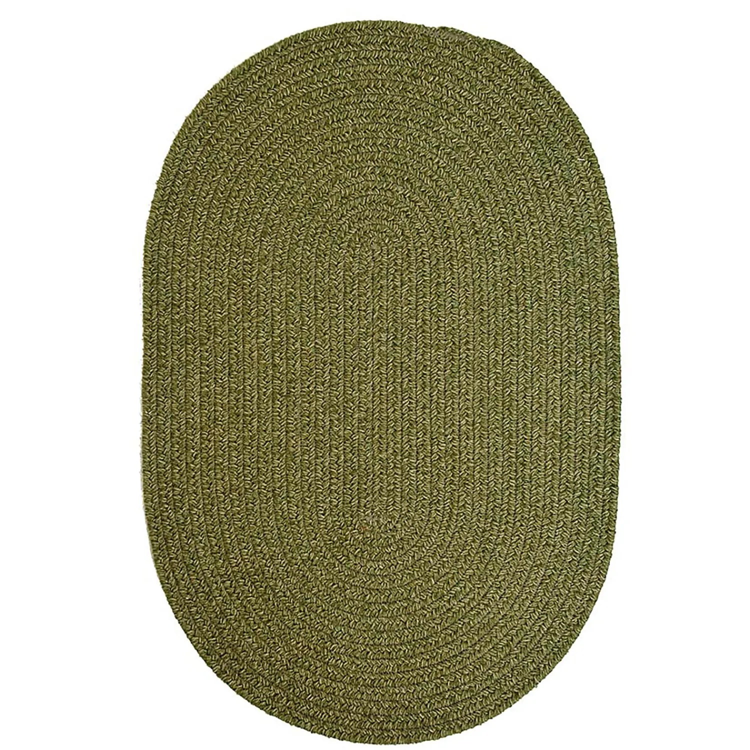 Plow & Hearth Area Rugs>Bear Creek Oval Braided Wool Blend Rug, 2' x 3'