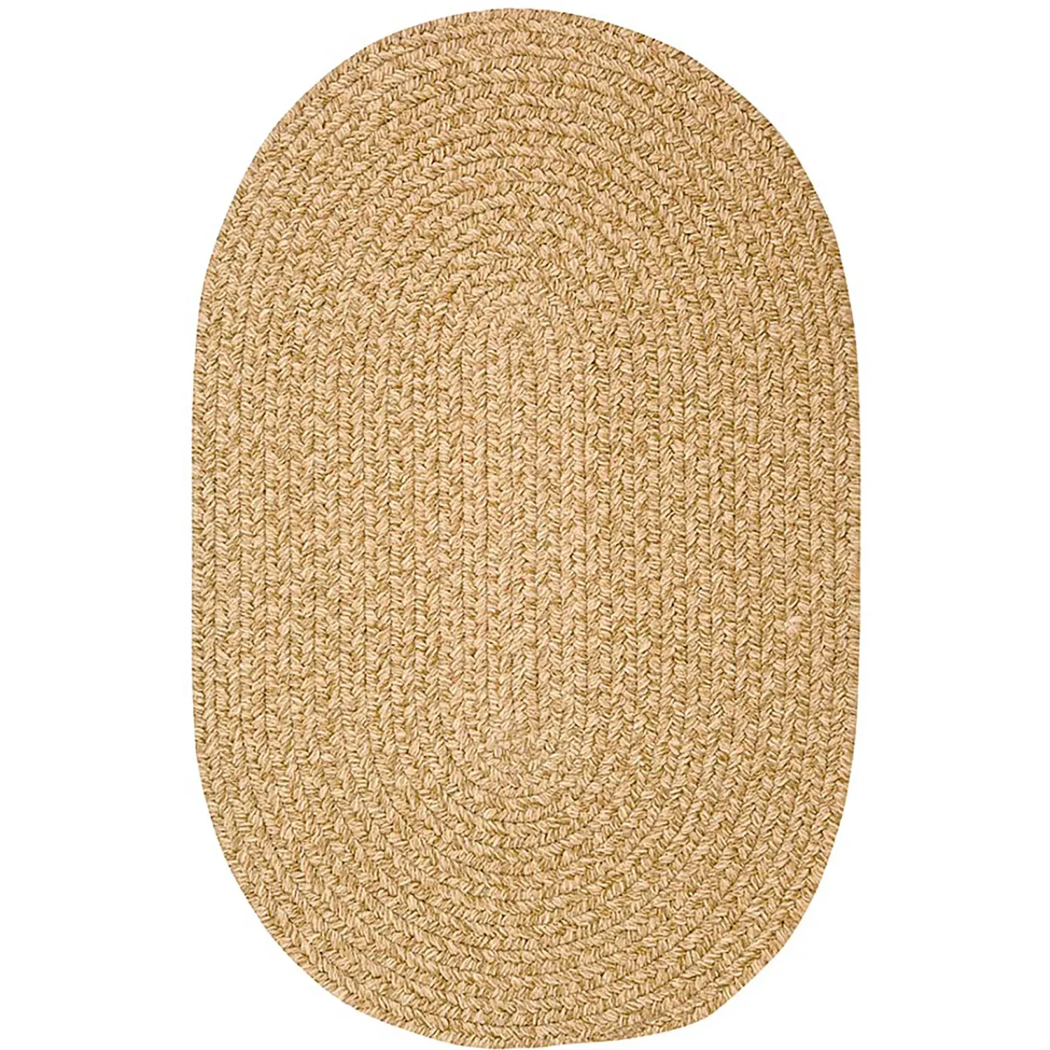 Plow & Hearth Area Rugs>Bear Creek Oval Braided Wool Blend Rug, 2' x 3'