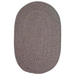 Plow & Hearth Area Rugs>Bear Creek Oval Braided Wool Blend Rug, 27"x 9'