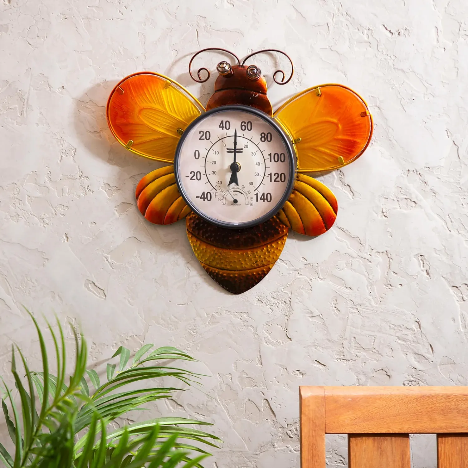 Plow & Hearth Outdoor Wall Art>Bee Outdoor Outdoor Wall Thermometer