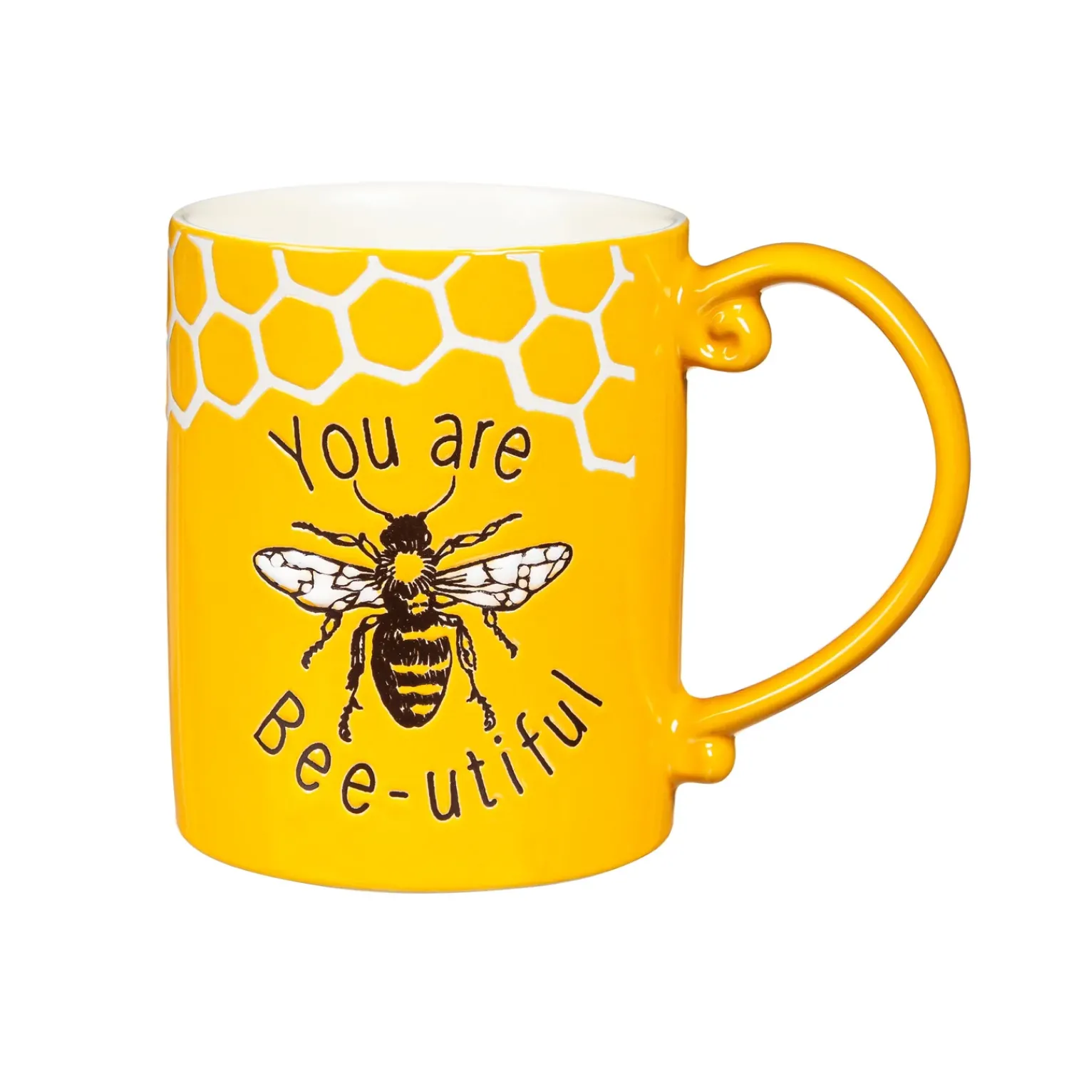 Plow & Hearth Coffee & Tea Cups>Bee-utiful 15 oz. Coffee Cup