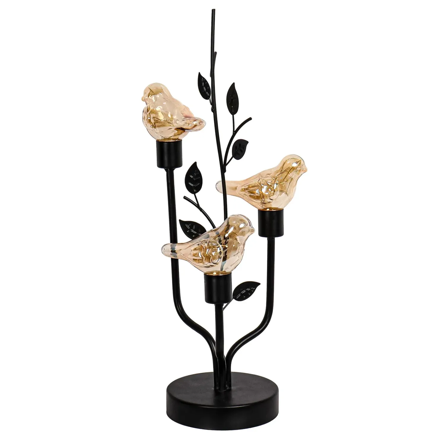 Plow & Hearth Decorative Accents|Lamps & Lighting>Bird LED Metal Table Décor, 16.8"H