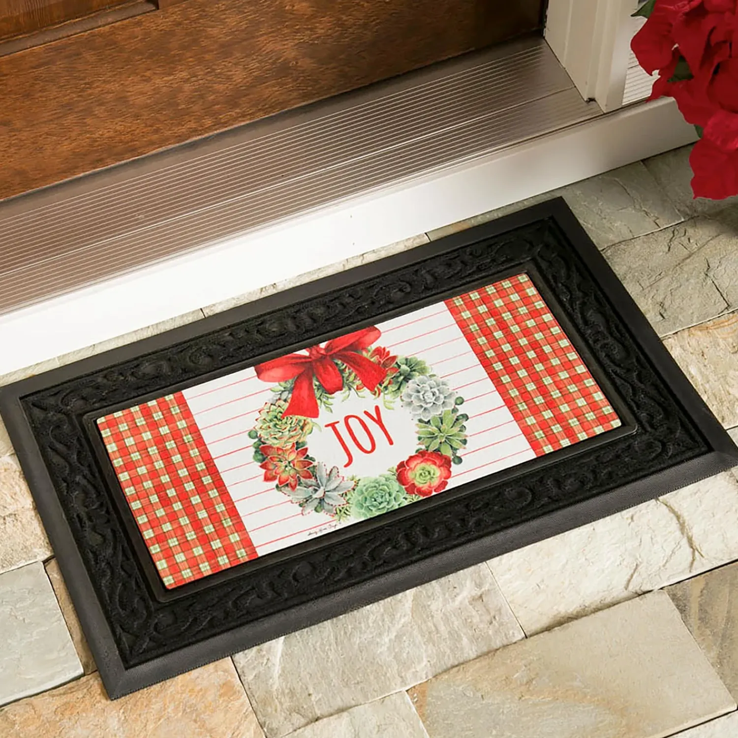 Plow & Hearth Interchangeable Mats>Black Scroll Sassafras Mat Tray