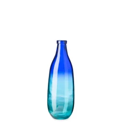 Plow & Hearth Planters & Vases>Ombre Elongated Vase, Short Blue