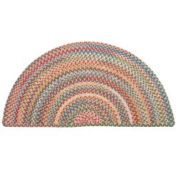 Plow & Hearth Area Rugs|Hearth Rugs>Blue Ridge Half Round Wool Braided Rug, 2' x 4'