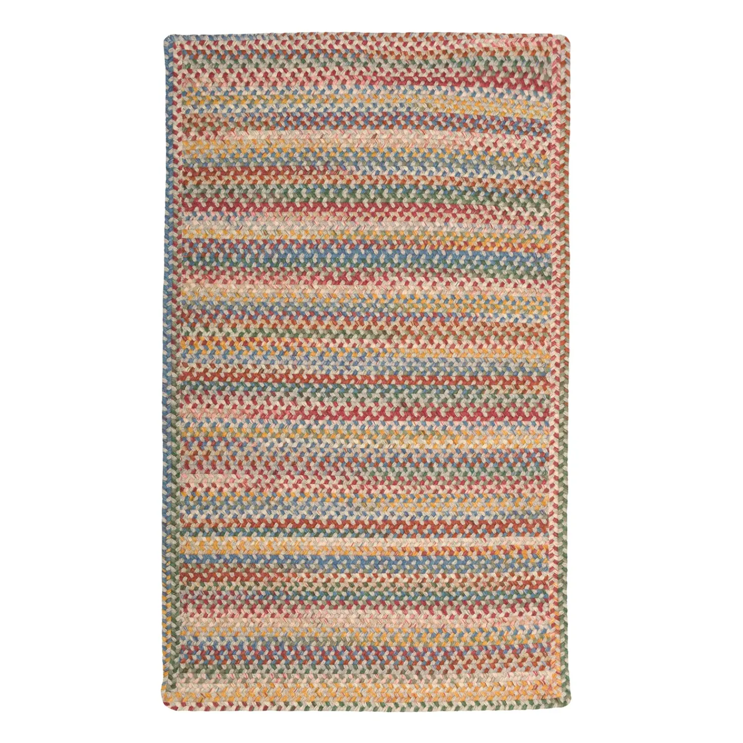 Plow & Hearth Area Rugs|Hearth Rugs>Blue Ridge Rectangle Wool Braided Rug, 2' x 3'