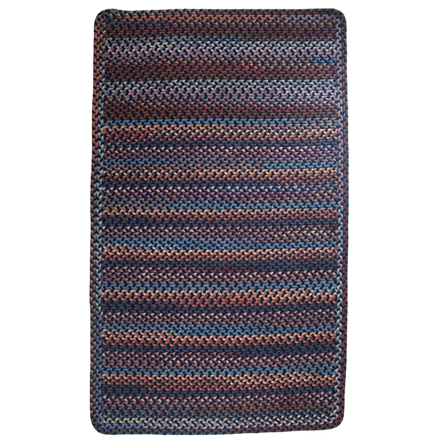 Plow & Hearth Area Rugs|Hearth Rugs>Blue Ridge Rectangle Wool Braided Rug, 2' x 3'