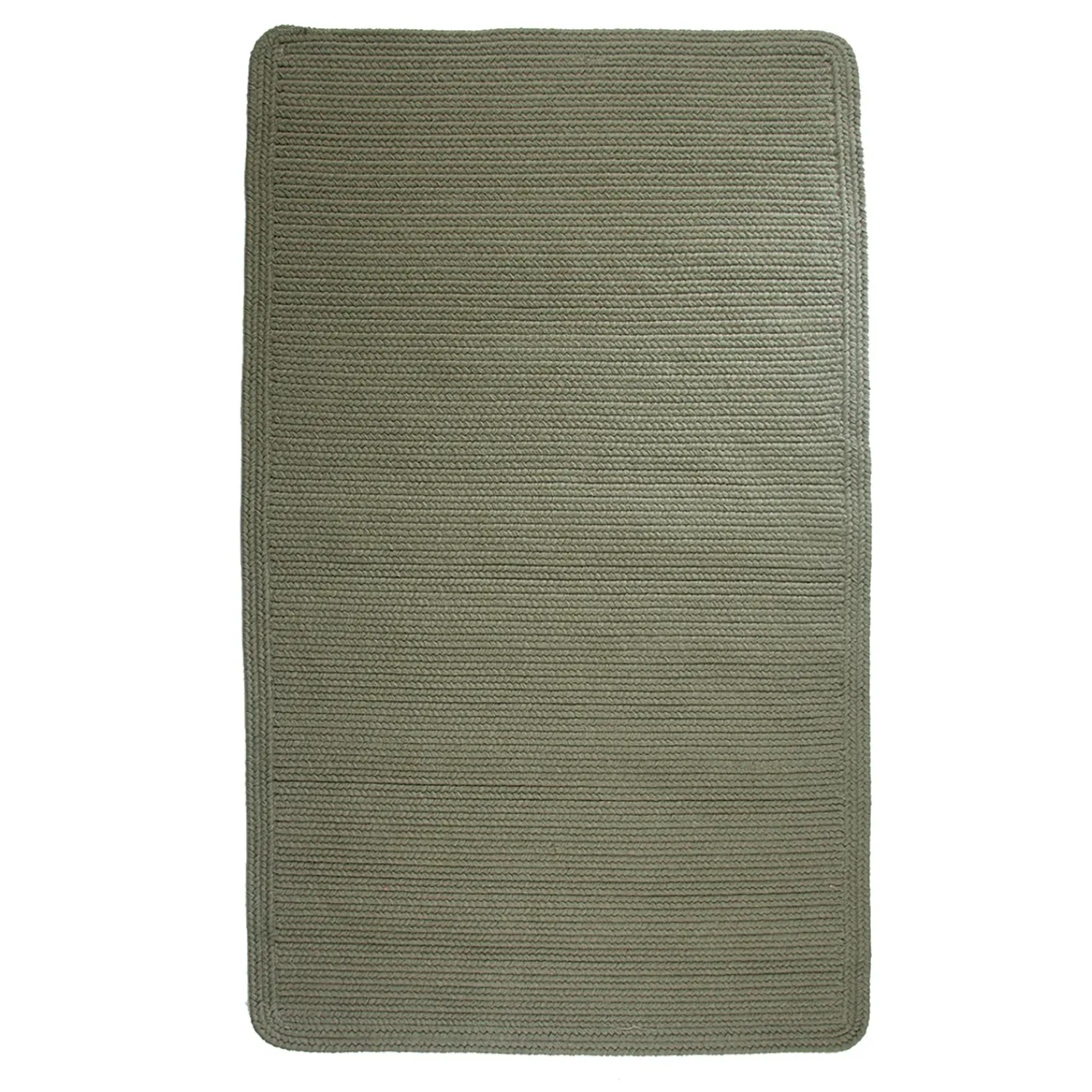 Plow & Hearth Area Rugs|Hearth Rugs>Blue Ridge Rectangle Wool Braided Rug, 2' x 3'