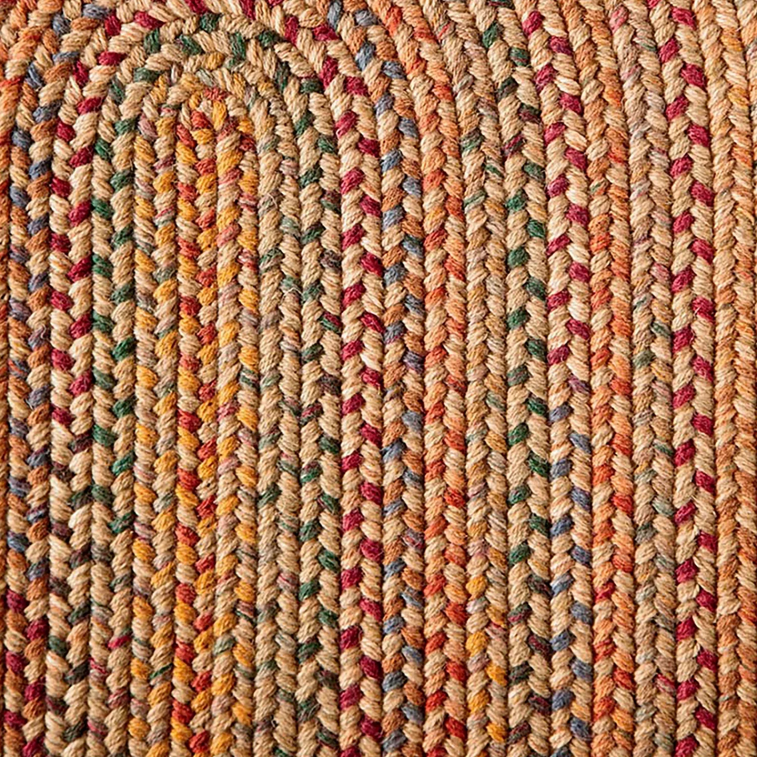 Plow & Hearth Braided Rugs|Area Rugs>Blue Ridge Wool Oval Braided Rug, 3' x 5'