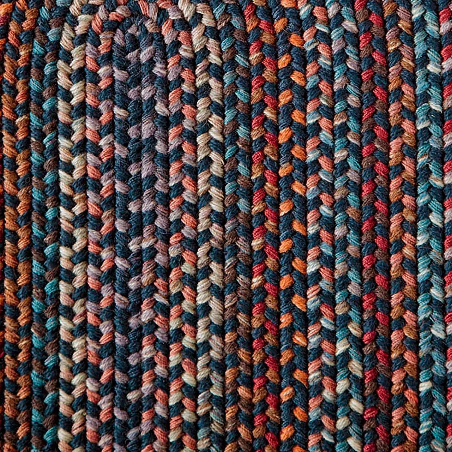 Plow & Hearth Braided Rugs|Area Rugs>Blue Ridge Wool Oval Braided Rug, 3' x 5'