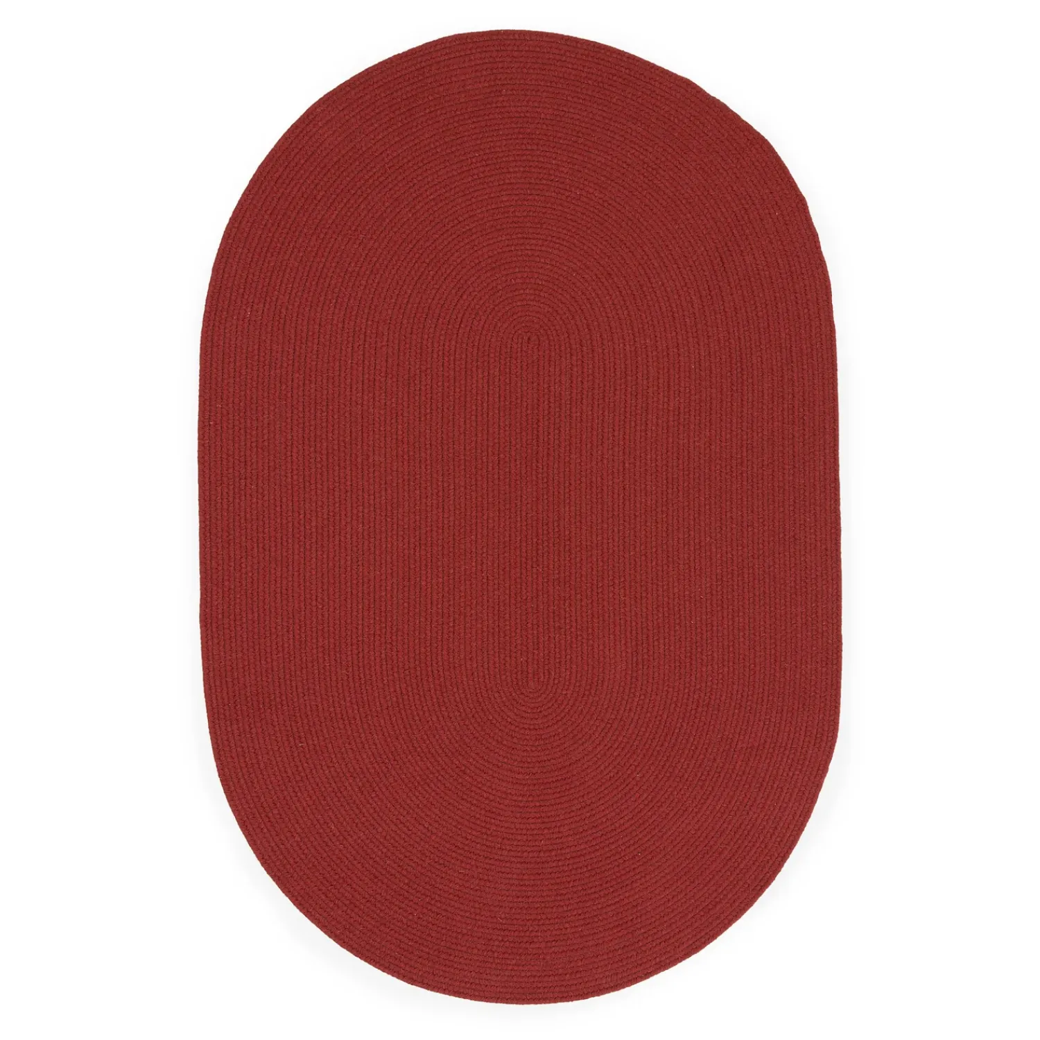 Plow & Hearth Area Rugs|Braided Rugs>Blue Ridge Wool Oval Braided Rug, 8' Round