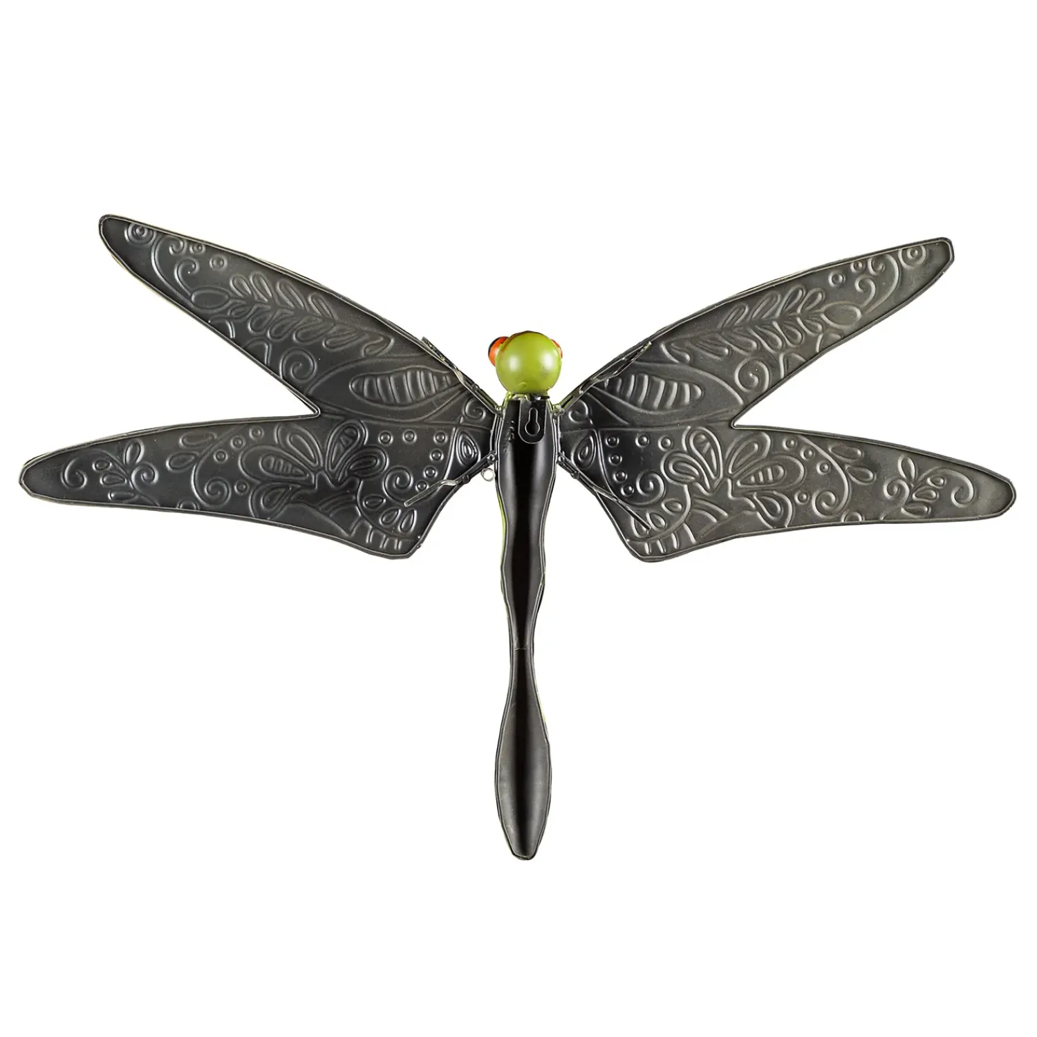 Plow & Hearth Outdoor Wall Art|Wall Art>Boho Dragonfly in Cream and Green Multi