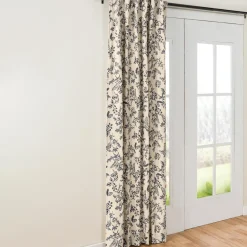 Plow & Hearth Curtain Panels|Insulated Curtains>Botanical Toile Insulated Double-Lined Panel, 42"W x 72"L