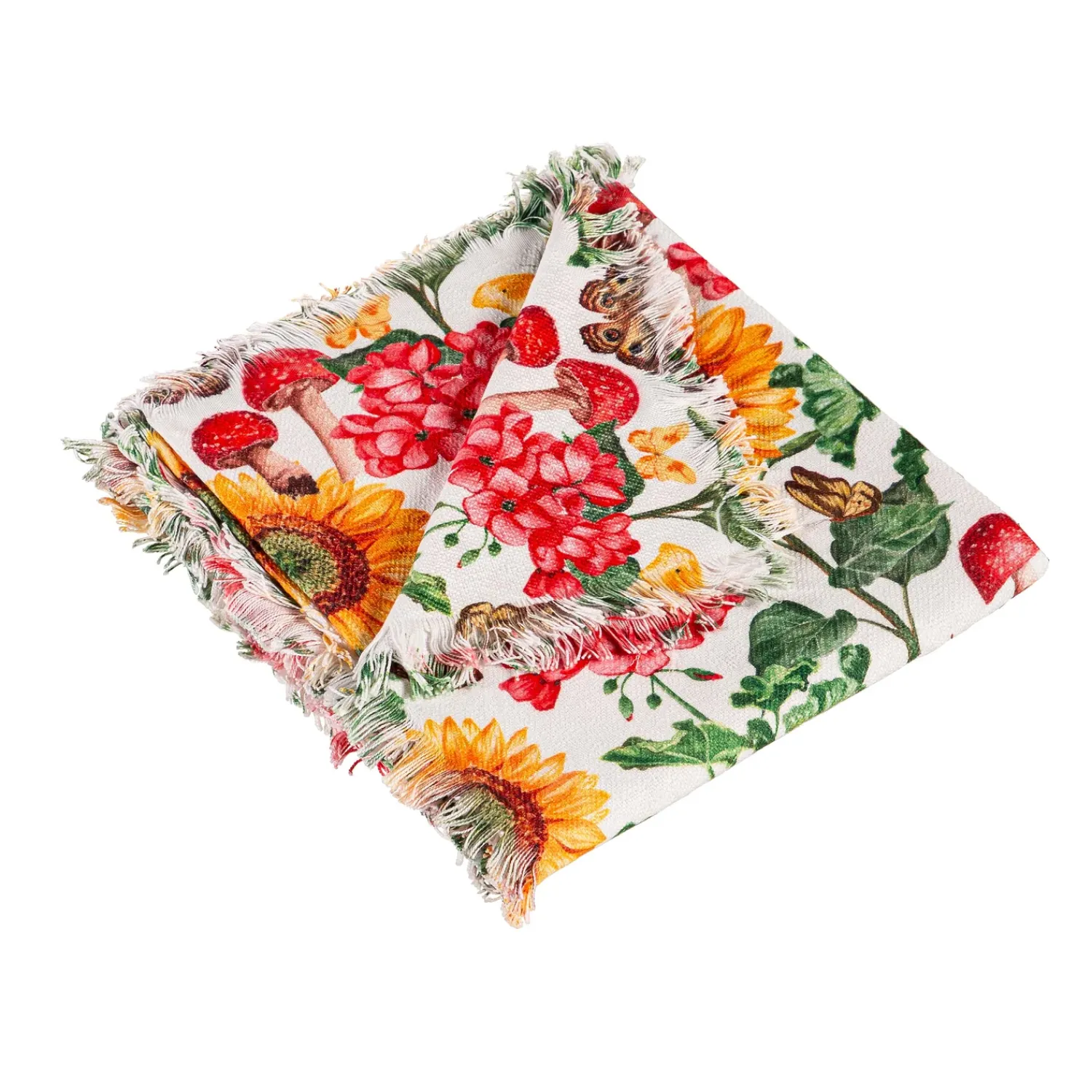 Plow & Hearth Throws & Blankets>Botanicals and Butterflies Throw
