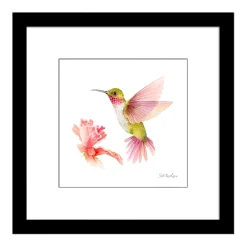Plow & Hearth Wall Art>Broad Tailed Hummingbird Framed Wall Art Painting
