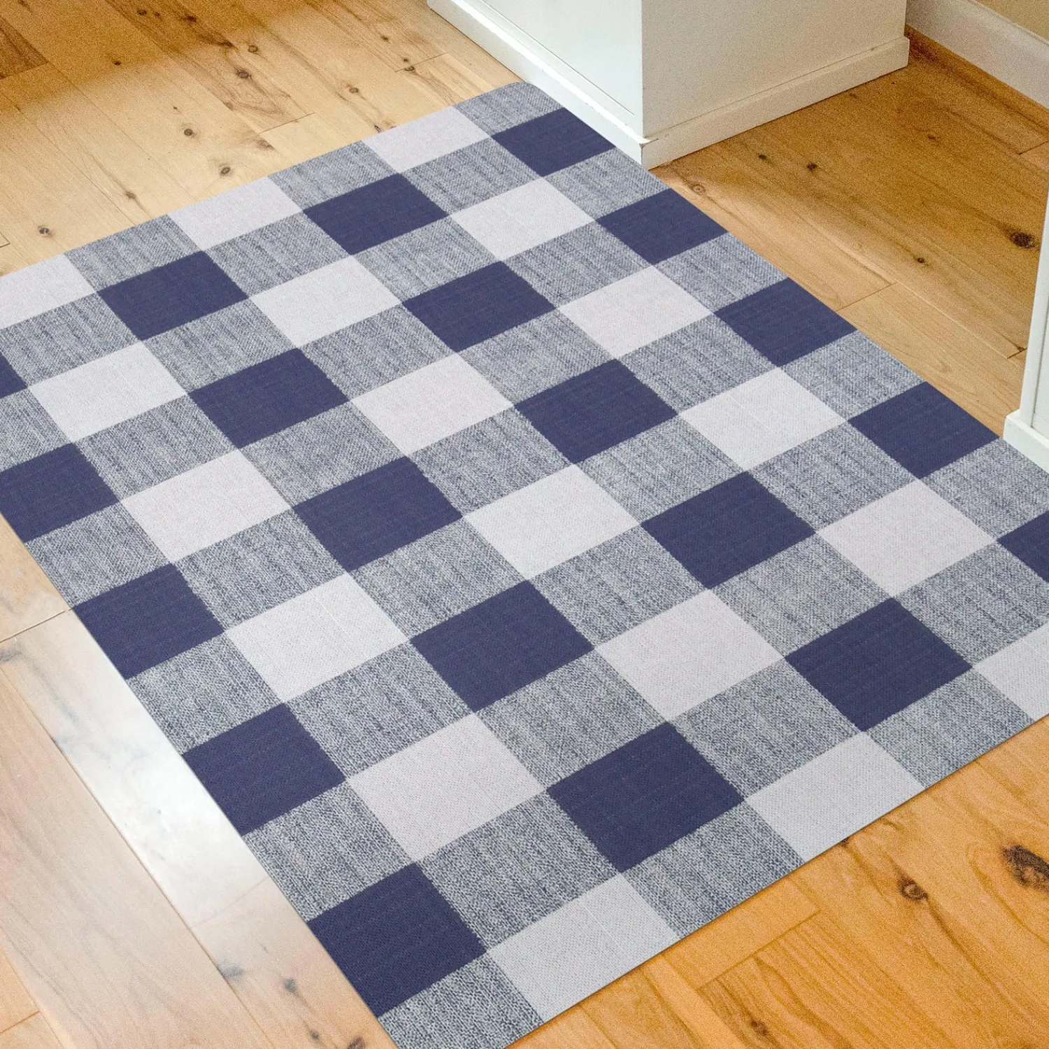 Plow & Hearth Area Rugs>Buffalo Plaid Chair Mat