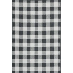 Plow & Hearth Area Rugs>Buffalo Plaid Indoor and Outdoor Polypropylene Rug, 3'7" x 5'6"