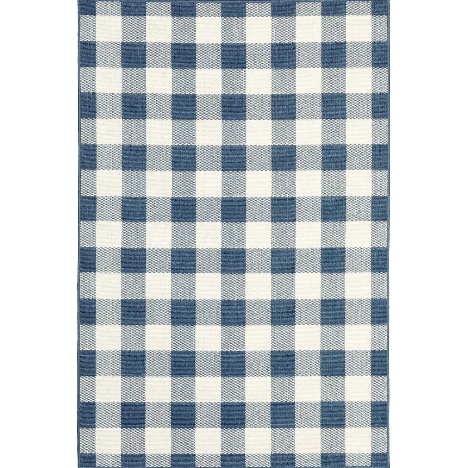 Plow & Hearth Area Rugs>Buffalo Plaid Indoor and Outdoor Polypropylene Rug, 3'7" x 5'6"