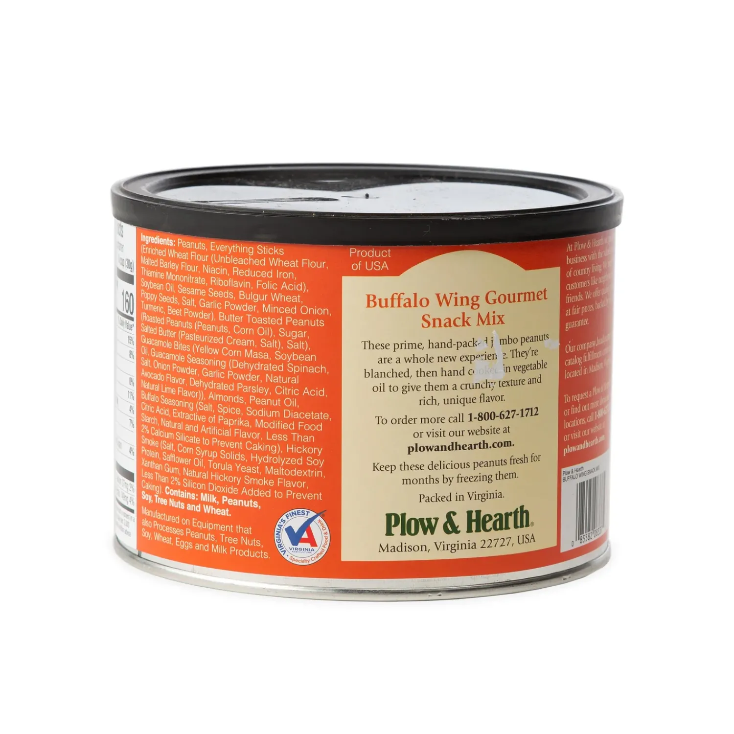 Plow & Hearth Gourmet Snacks & Nuts>Buffalo Wing Snack Mix with Nuts