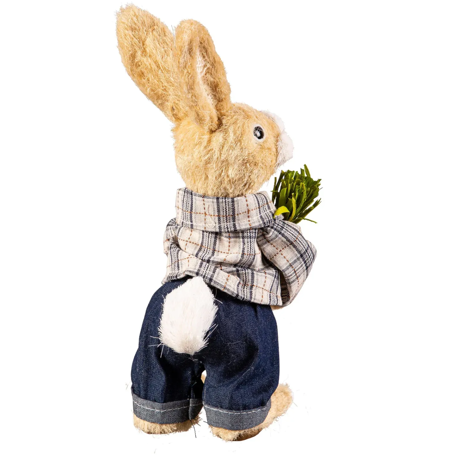 Plow & Hearth Decorative Accents>Bunny Couple with Carrot Table Decor Set, 8.5"