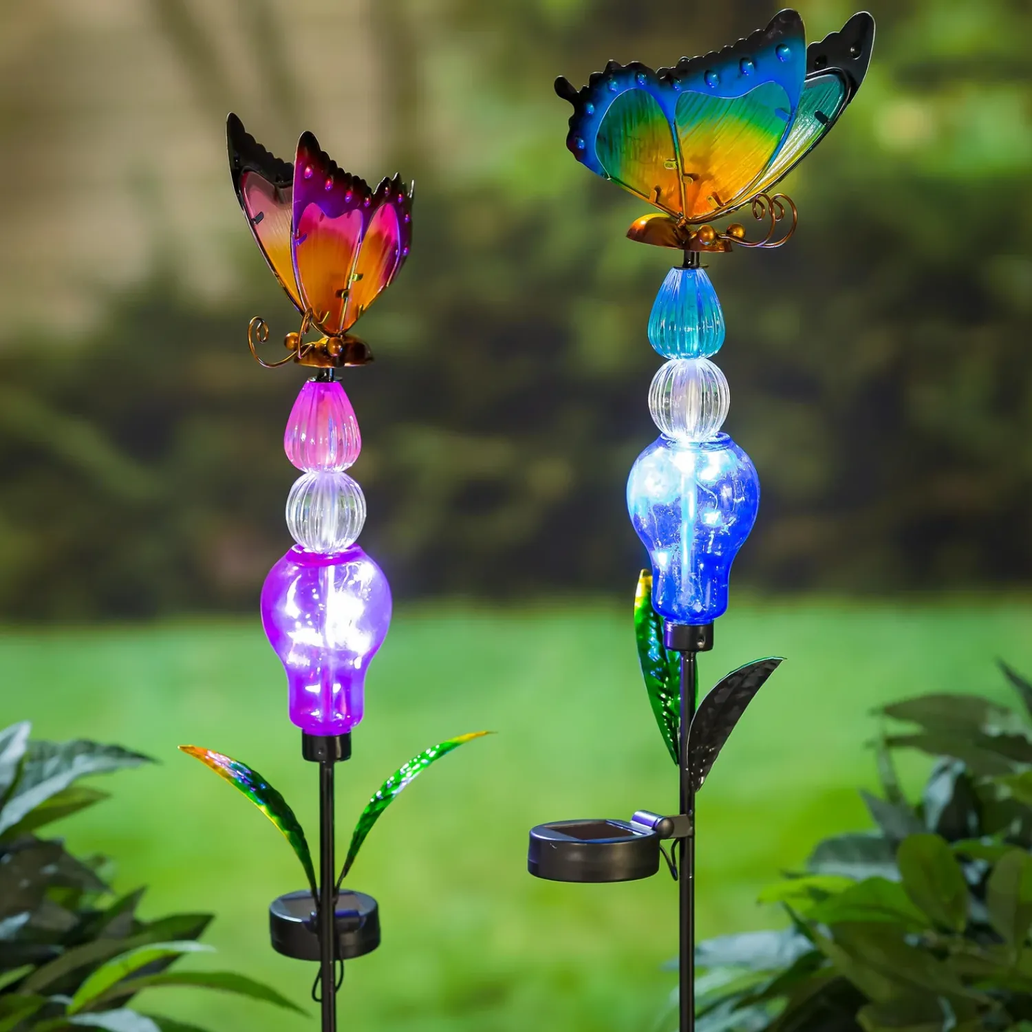Plow & Hearth Garden Stakes>Butterfly Solar Garden Stake