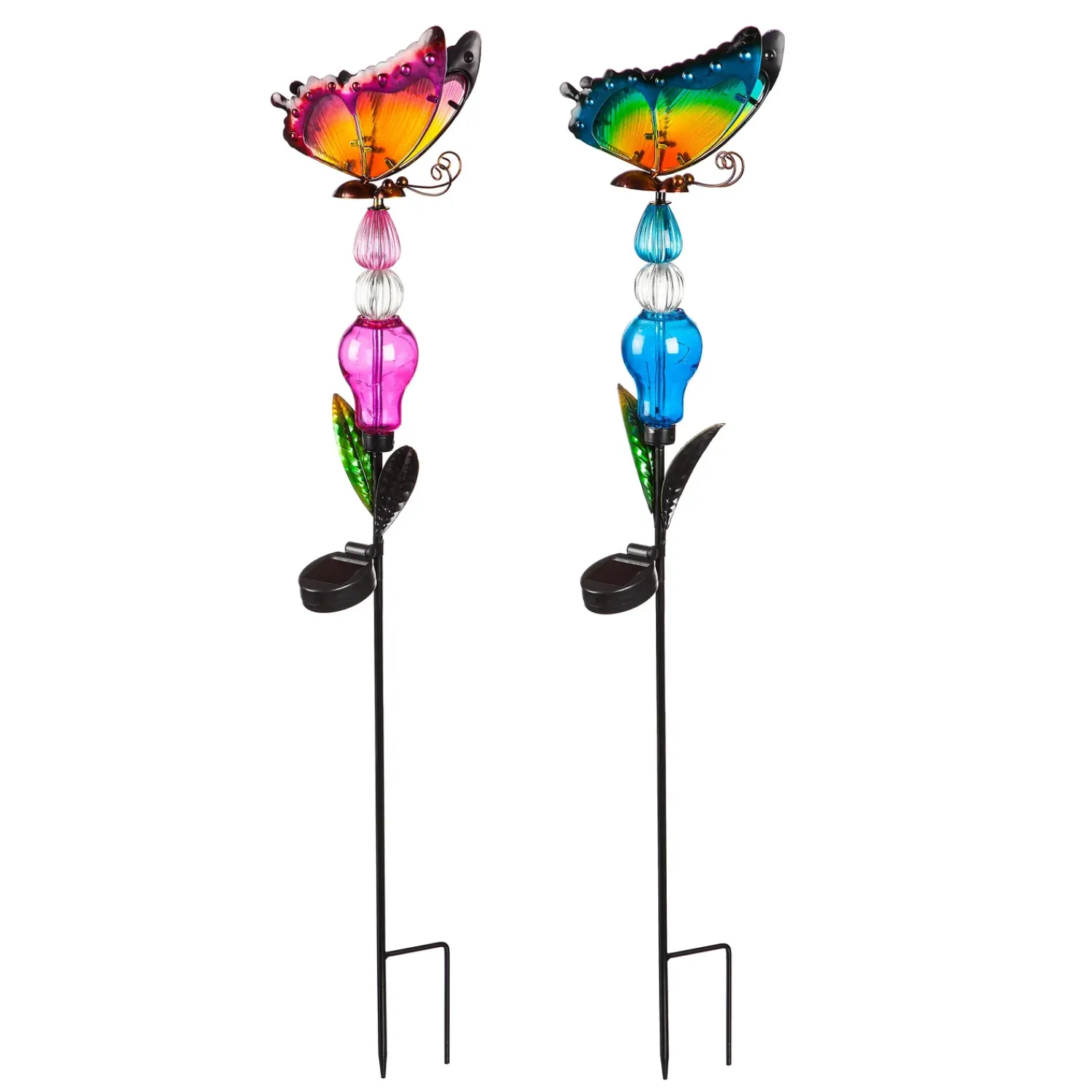 Plow & Hearth Garden Stakes>Butterfly Solar Garden Stake