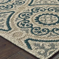 Plow & Hearth Area Rugs>Cambridge Circles Indoor/Outdoor Rug, 3'3" x 5'