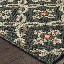 Plow & Hearth Area Rugs>Cambridge Meadow Indoor/Outdoor Rug, 6'7" x 9'2" Mushroom