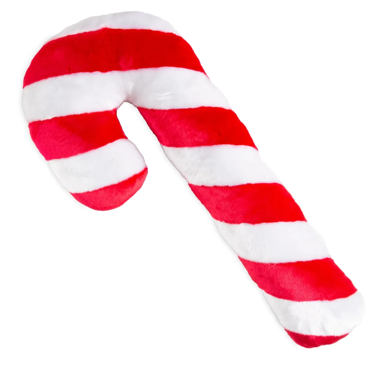 Plow & Hearth Decorative Pillows>Candy Cane Plush Cuddle Holiday Body Pillow