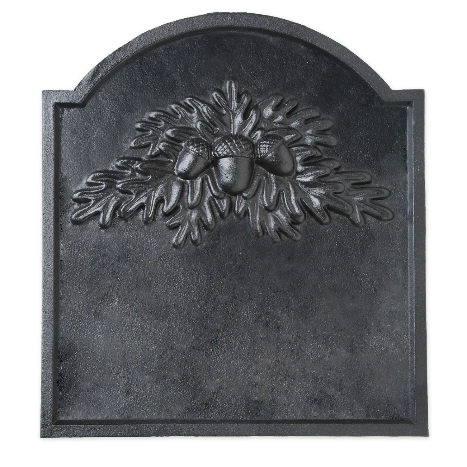 Plow & Hearth Fireplace Grates & Firebacks>Cast Iron Fireback with Oak Leaf Design